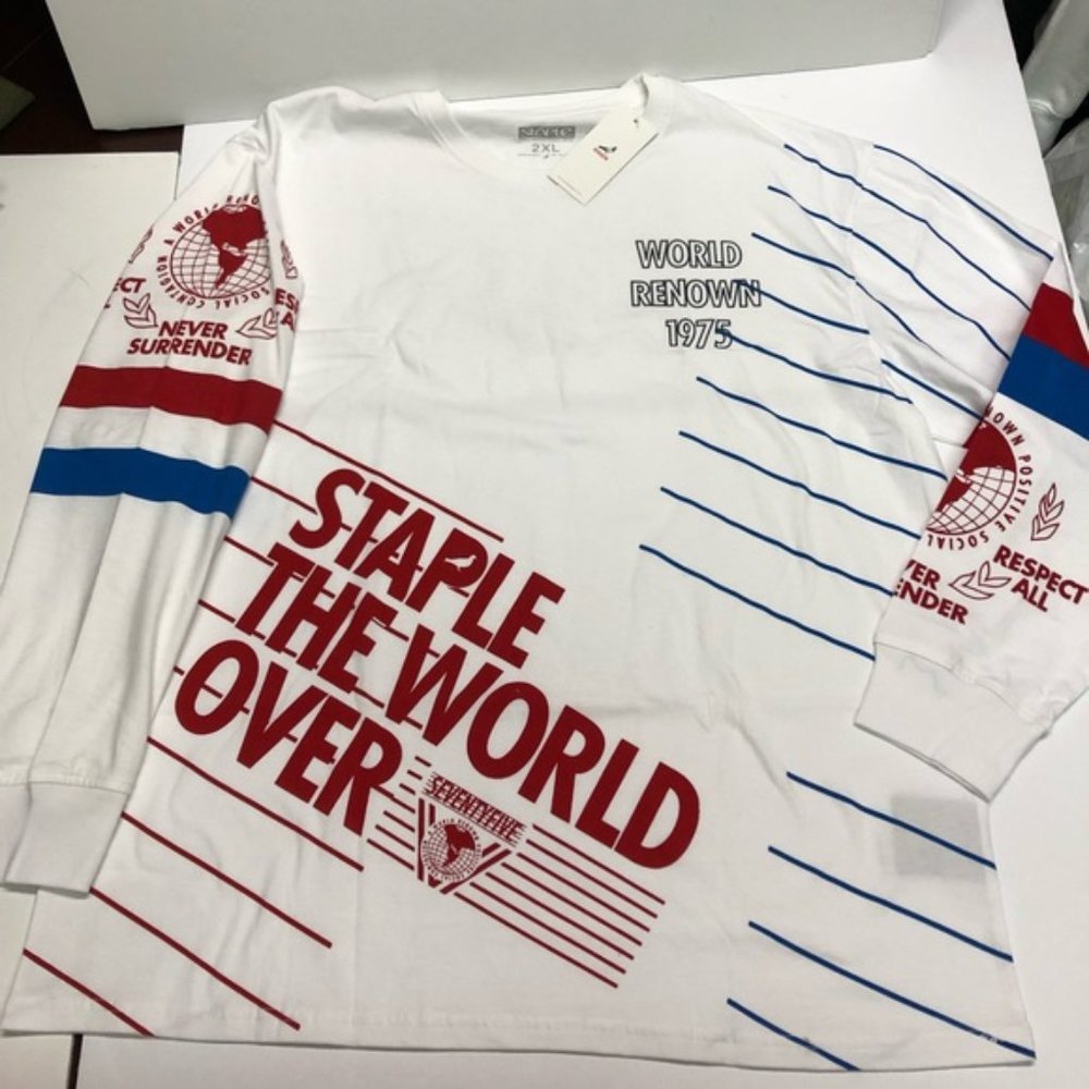 Mens Staple pigeon Olympic white longsleeve Tshirt Sz XL